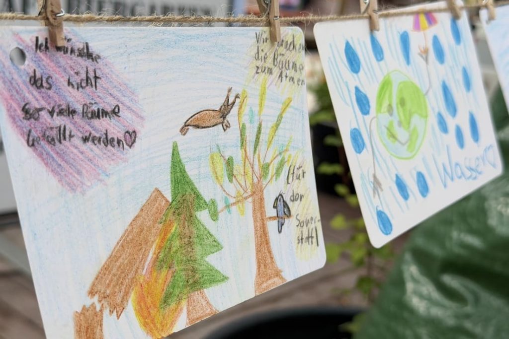 Wunschbaum-Aktion mit Green City e. V. auf dem Tollwood